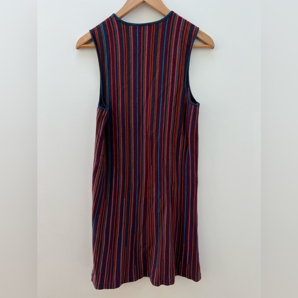 RVCA Knit Shift Dress STRIPED SWEATER DRESS  NWOT multi-color striped Size M - Picture 6 of 12